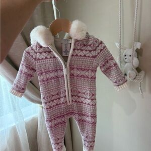 Infant one piece warm suit